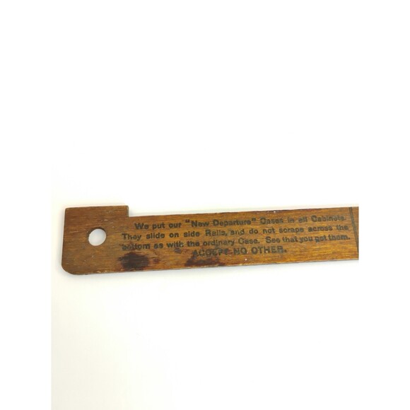 Ruler SOUVENIR G. P. O. JOB ROOM BOOTH, COLUMBIAN UNION FAIR 1899 Wooden Ruler - Picture 3 of 16